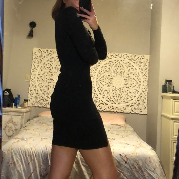 WAYF Black Sweater Dress - Picture 2 of 2